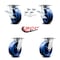 Service Caster 6 Inch Kingpinless Solid Poly Wheel Caster Swivel Locks 2 Brakes SCC, 4PK SCC-KP30S620-SPUR-SLB-BSL-2-BSL-2 - alternate 5